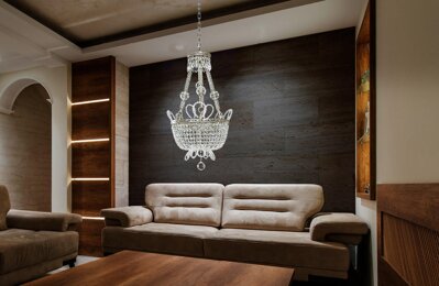 Krištáľové svietidlo do obývačky v škandinávskom štýle EL750405
