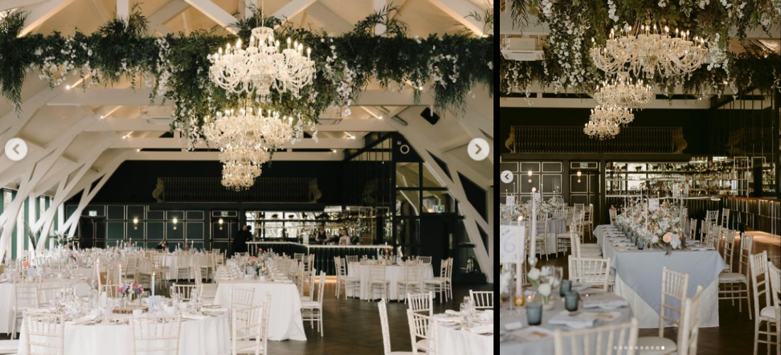 The Old Rectory: lámparas de cristal para bodas románticas en Irlanda