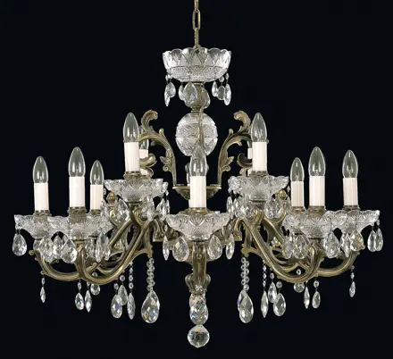 Mosazný luxusní lustr EL8501201PT* Mosazný luxusní lustr EL8501201PT*