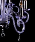 Crystal chandelier violet EL216664