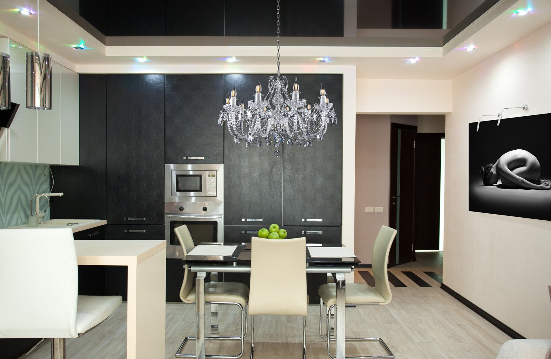 Kitchen and dining room crystal chandelier in modern style EL1001002PB