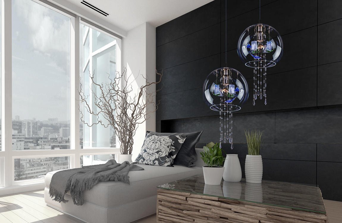 Moderné svietidlo do obývacej izby v škandinávskom štýle LV106